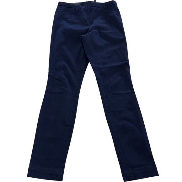 J.Crew Pants Womens 2 Blue Dannie Skinny‎ Ankle Zip Back High Rise Career - Picture 2 of 8